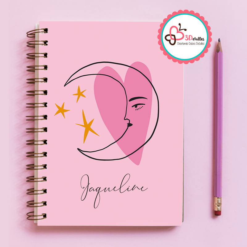 Libreta Luna y Estrellas - Jaqueline