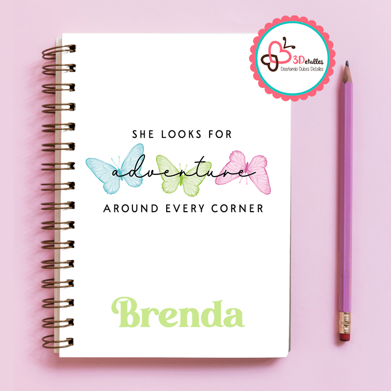 Libreta She looks for adventure - Brenda