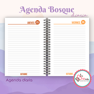 Agenda 2023 Bosque Diaria