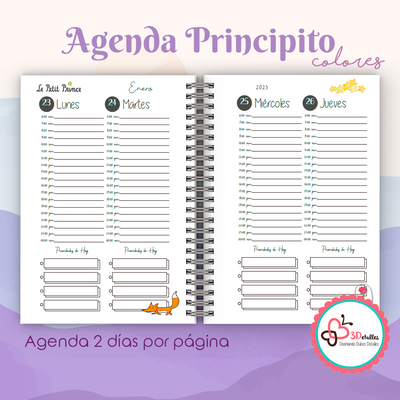 Agenda 2023 Principito colores