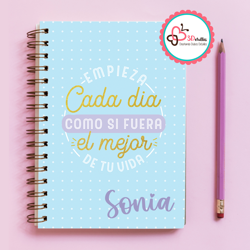 Libreta Empieza cada día - Sonia