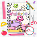 Versión Maestra Valeria colores pastel