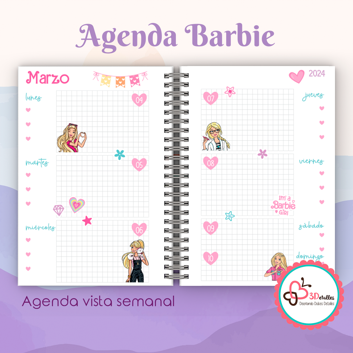 Agenda Barbie 2024