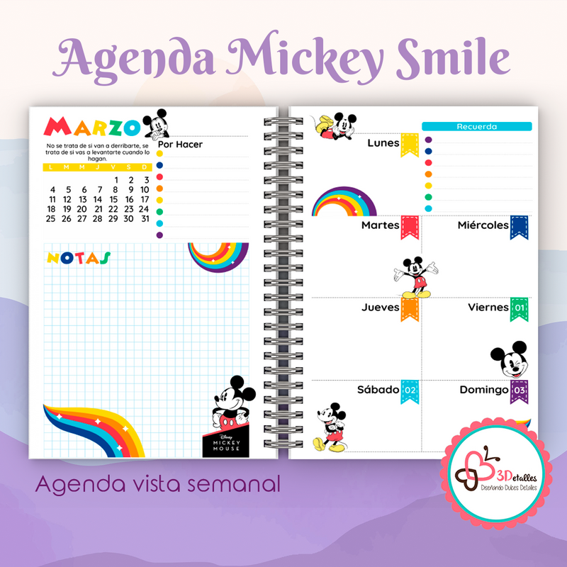 Agenda 2024 Mickey Smile