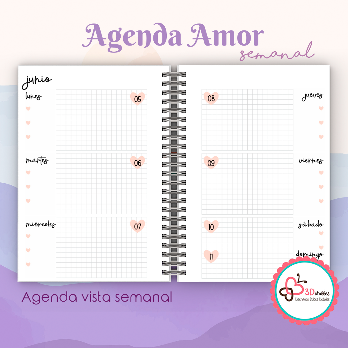 Agenda Amor Semanal