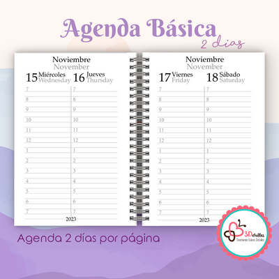 Agenda 2024 Básica 2 días