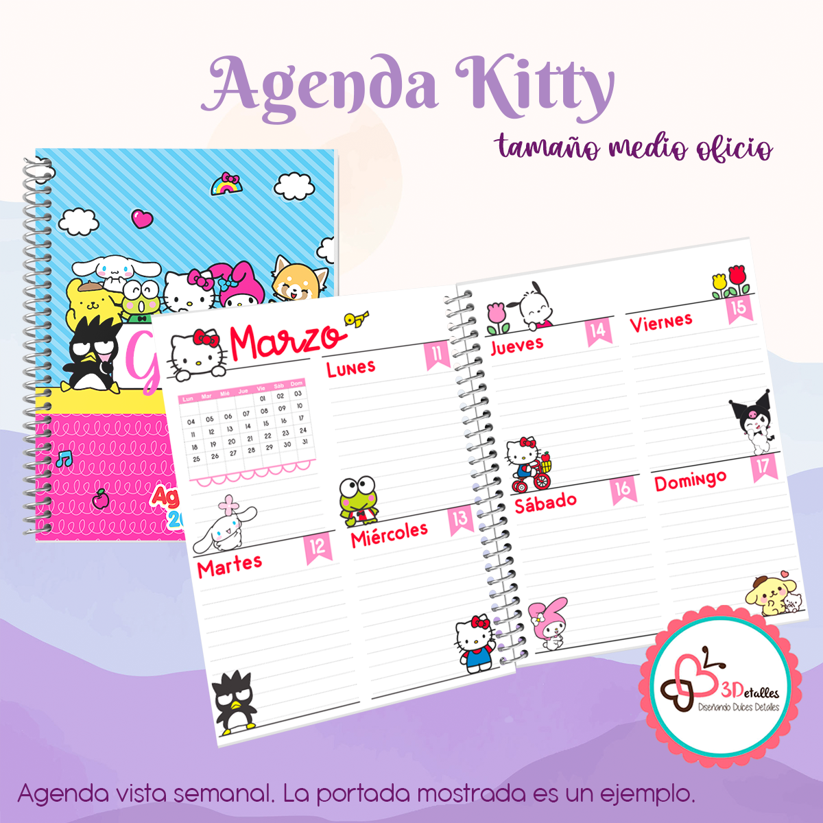 Agenda 2024 Kitty - Medio Oficio