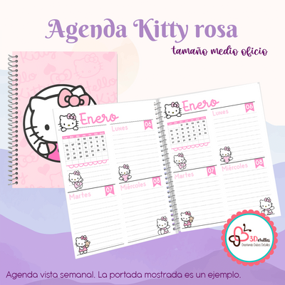 Agenda Kitty Rosa - Medio Oficio