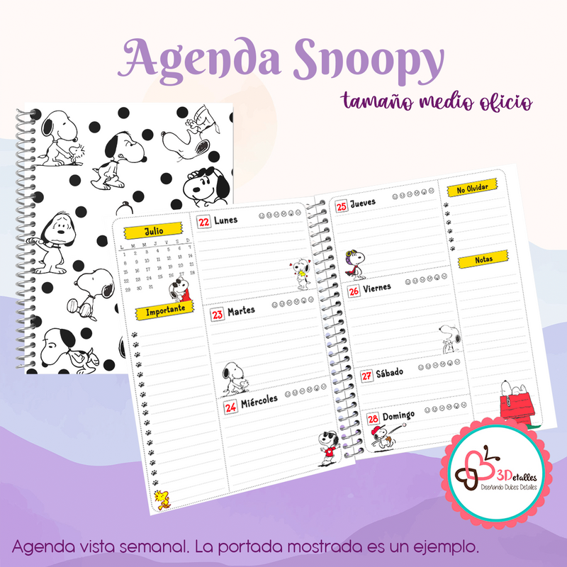 Agenda Snoopy - Medio Oficio