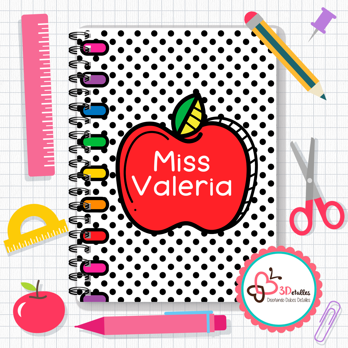 Libreta maestro versión libreta manzana