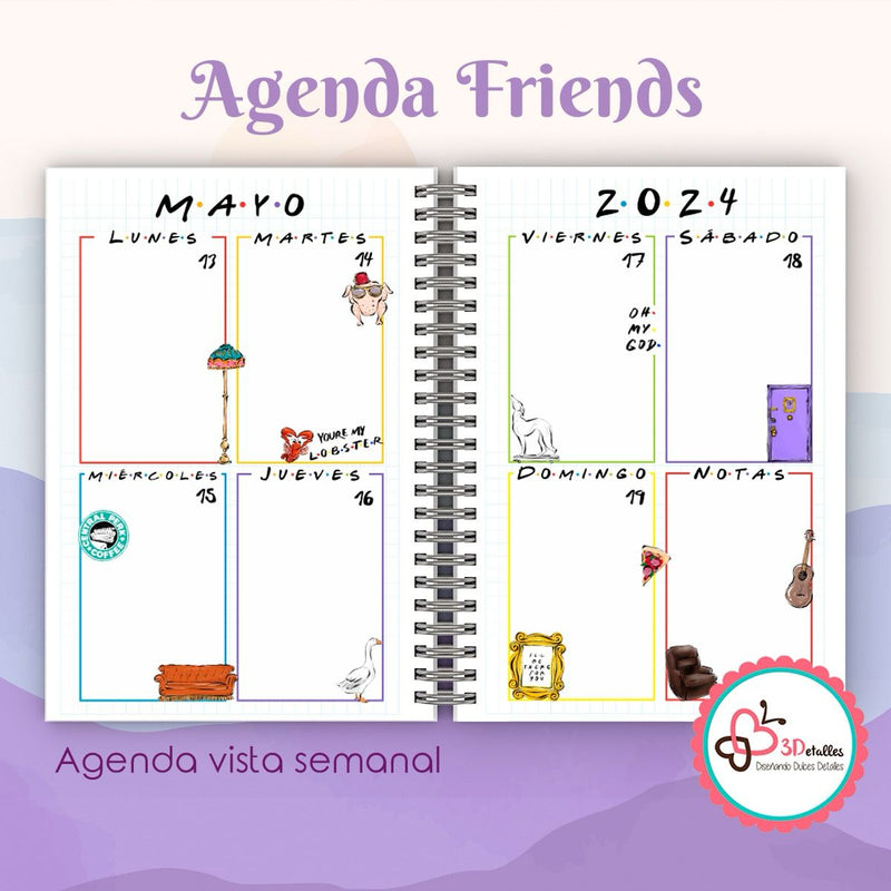 Agenda 2024 doodle – Crear y Emprender