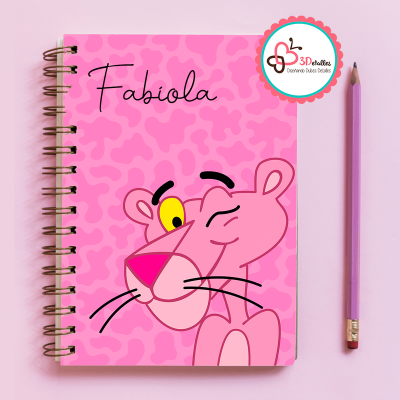 Libreta Pantera Rosa
