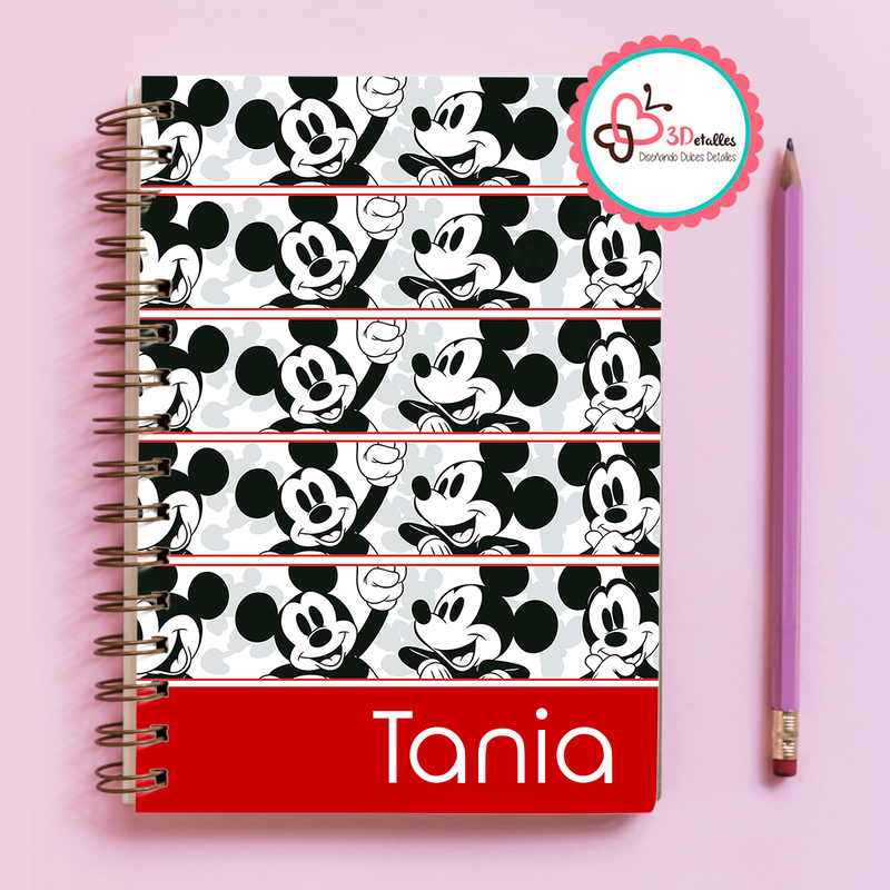 Libreta Mickey ByN