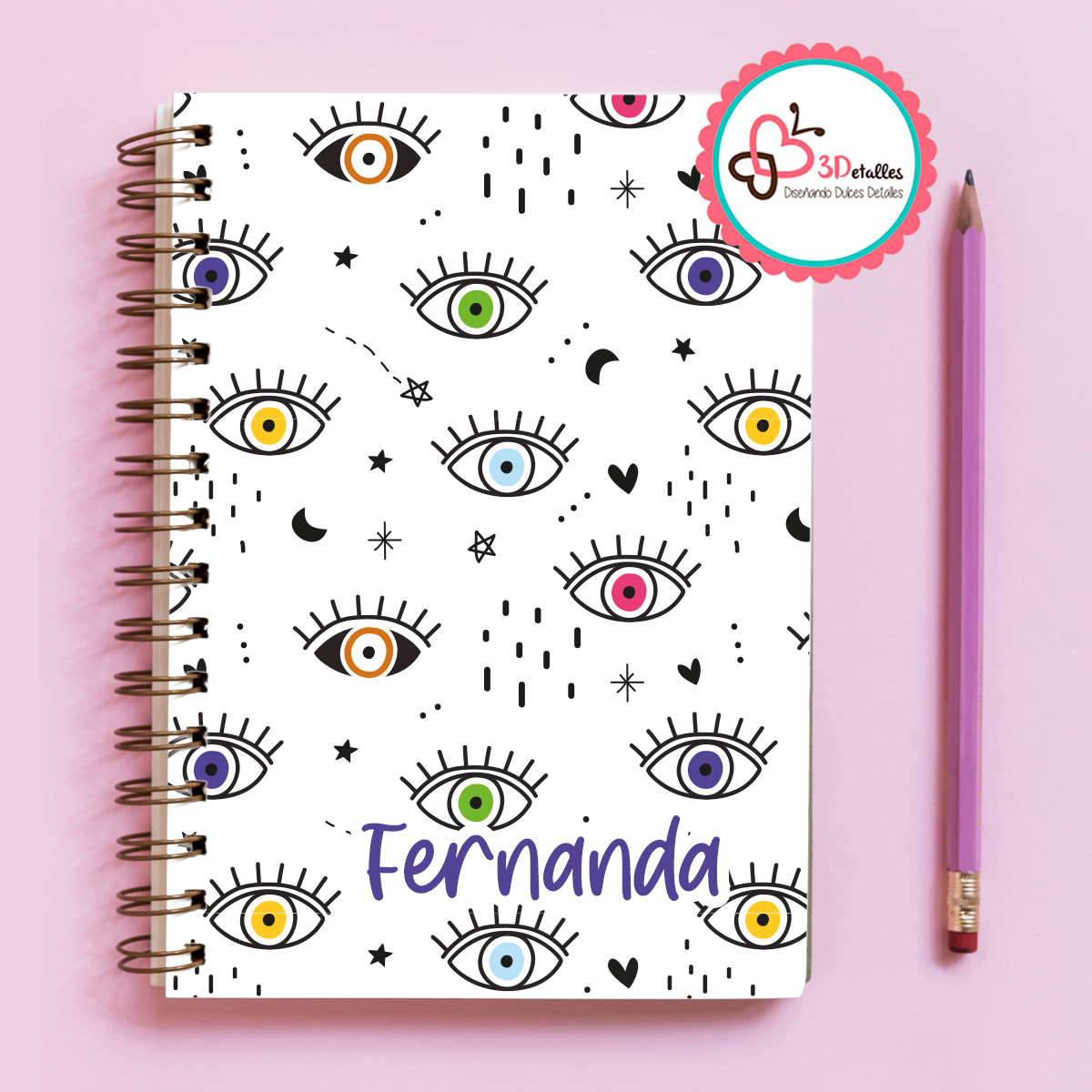 Libreta Ojos colores