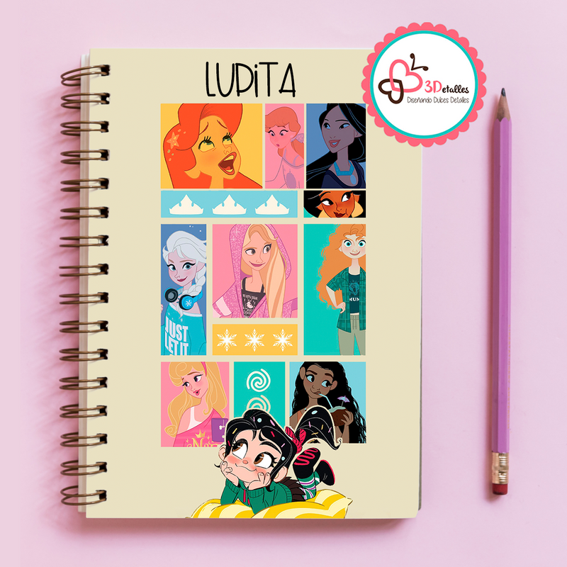 Libreta Princesas Vanellope