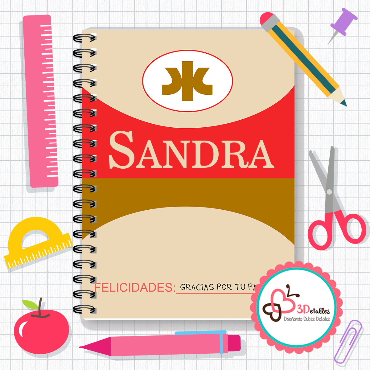 Libreta maestro versión retro