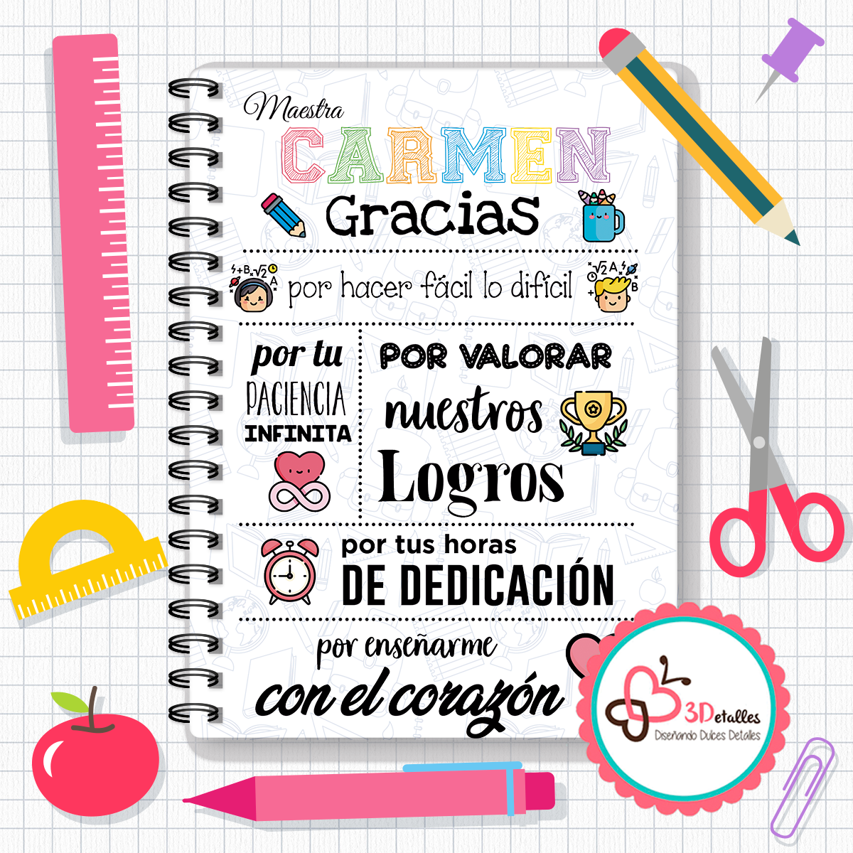 Libreta maestro versión poster