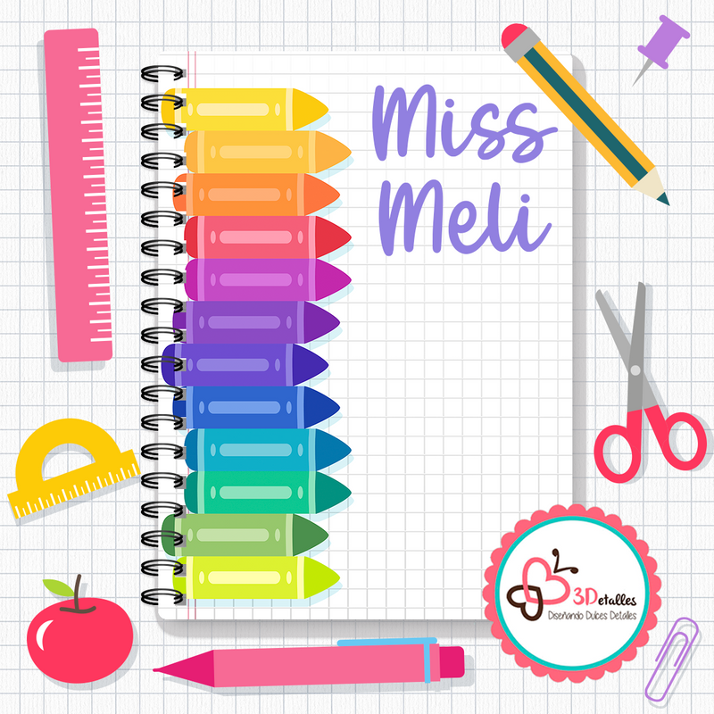 Libreta maestro versión Colores
