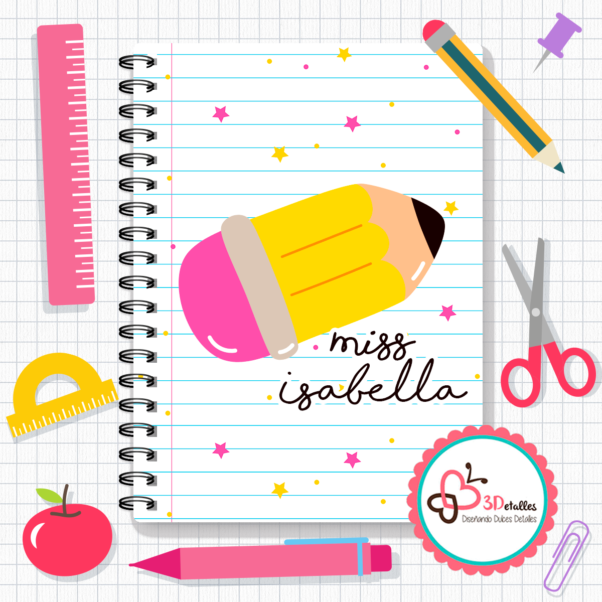 Libreta maestro versión Rosa