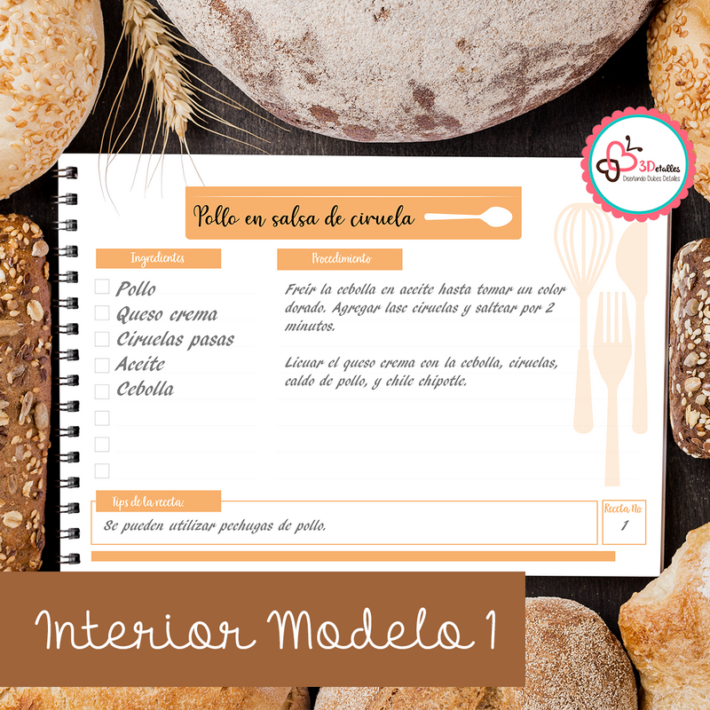 Recetario Modelo Cucharas