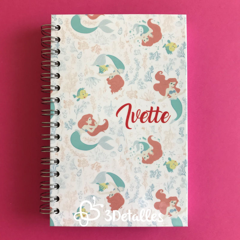 Libreta La Sirenita Pastel