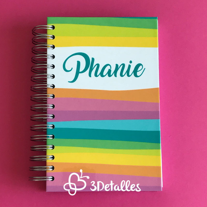Libreta Líneas colores
